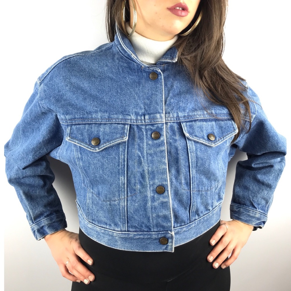 *SOLD***CALVIN KLEIN SPORT cropped denim jacket - Picture 7 of 8
